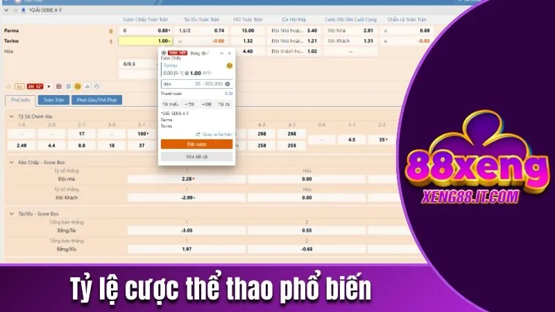 Chơi Cá Cược Thể Thao Bằng Thẻ Cào Và Hướng Dẫn Chi Tiết 4 Những tỷ lệ cược thể thao bằng thẻ cào phổ biến